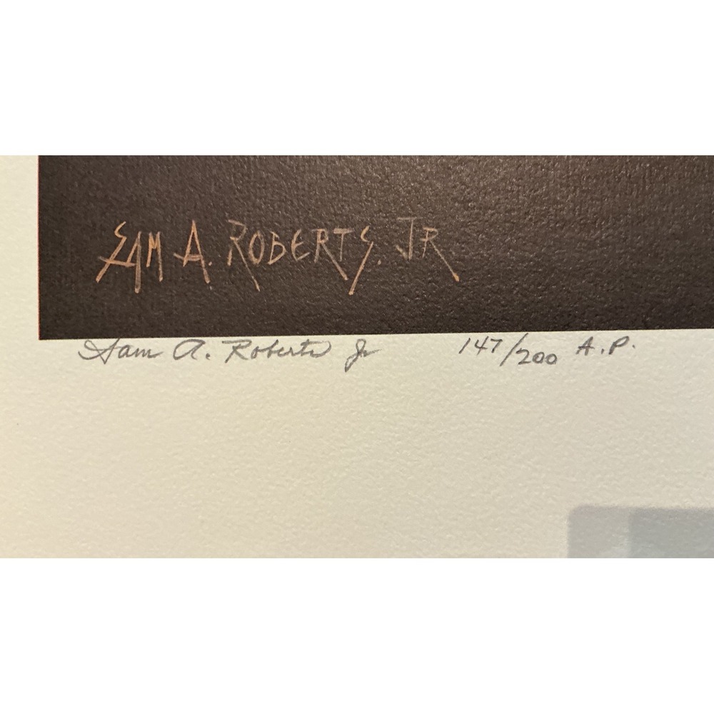 Sam A. Roberts Jr. – "Sundown Woodies" Signed Artist's Proof - Picture 3 of 3